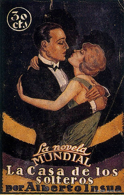 《La Casa de los solteros》封面 by Alberto Insua Cover of "La Casa de los solteros" by Alberto Insua (1927)，阿图罗苏托