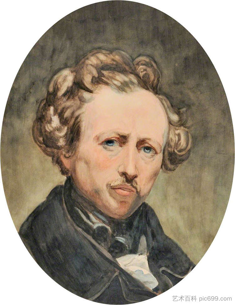 自画像 Self Portrait (1839)，阿里·谢佛尔