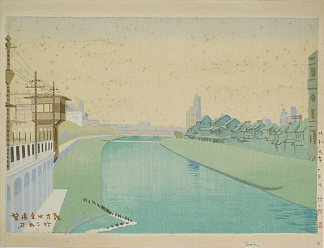 清晨四条的远景 Distant View of Shijo in the Early Morning (1931)，麻野太吉