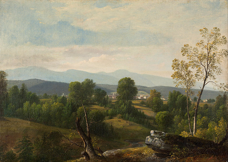 山谷的景色 A View of the Valley (1886)，亚瑟·布朗·杜兰德