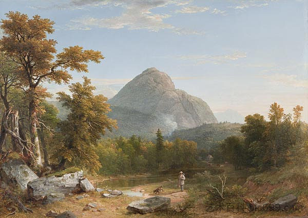 景观，佛蒙特州干草堆山 Landscape, Haystack Mountain, Vermont (1852)，亚瑟·布朗·杜兰德