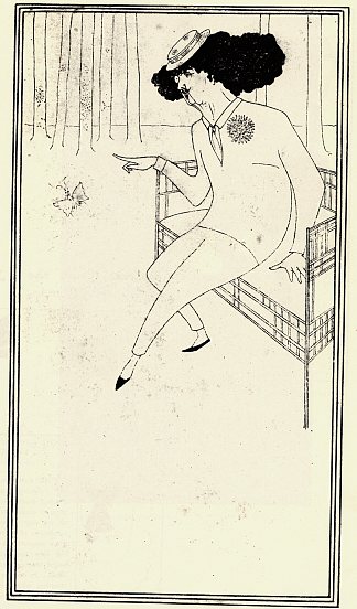 詹姆斯·麦克尼尔·惠斯勒的漫画 Caricature of James McNeill Whistler，奥博利·比亚兹莱