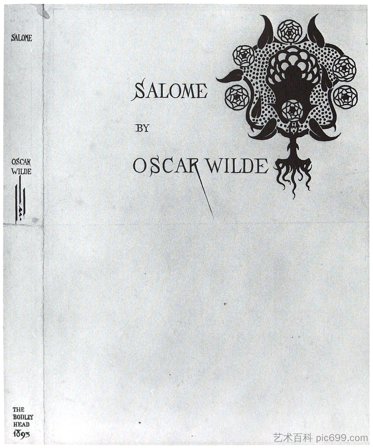 封面和书脊 1893 Cover and spine 1893 (1893),奥博利·比亚兹莱