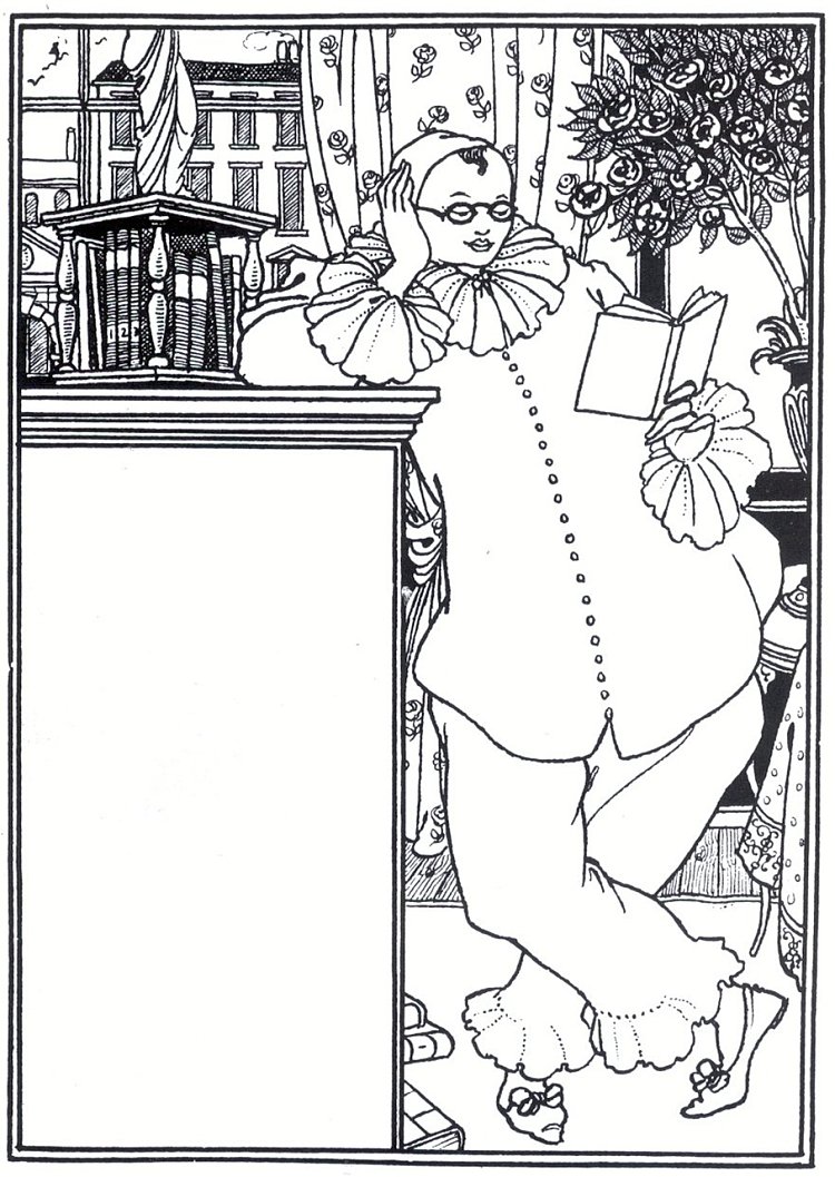 皮埃罗 Pierrot (1896)，奥博利·比亚兹莱