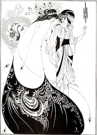 孔雀裙 The Peacock Skirt (1893)，奥博利·比亚兹莱