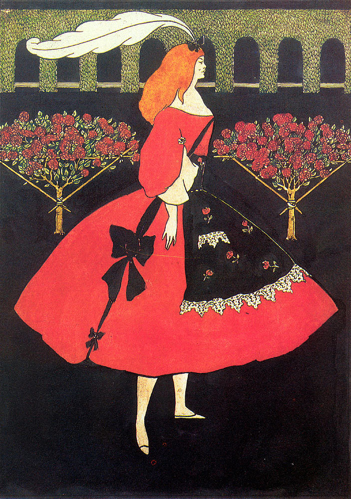灰姑娘的拖鞋 The Slippers of Cinderella (1894)，奥博利·比亚兹莱
