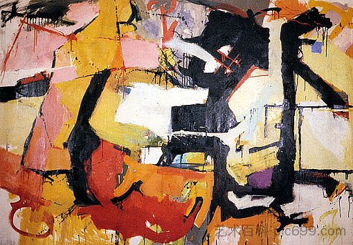 抽象力量 - 向弗朗茨·克莱恩致敬 Abstract Force - Homage to Franz Kline (1952)，奥黛丽·弗拉克