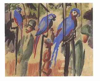蓝鹦鹉 Blue Parrots，奥古斯特·麦克