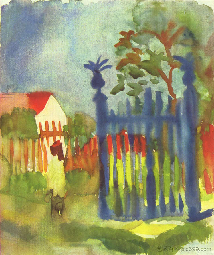 花园大门 Garden Gate (1914),奥古斯特·麦克
