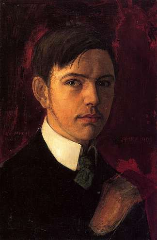 自画像 Self-portrait (1906)，奥古斯特·麦克