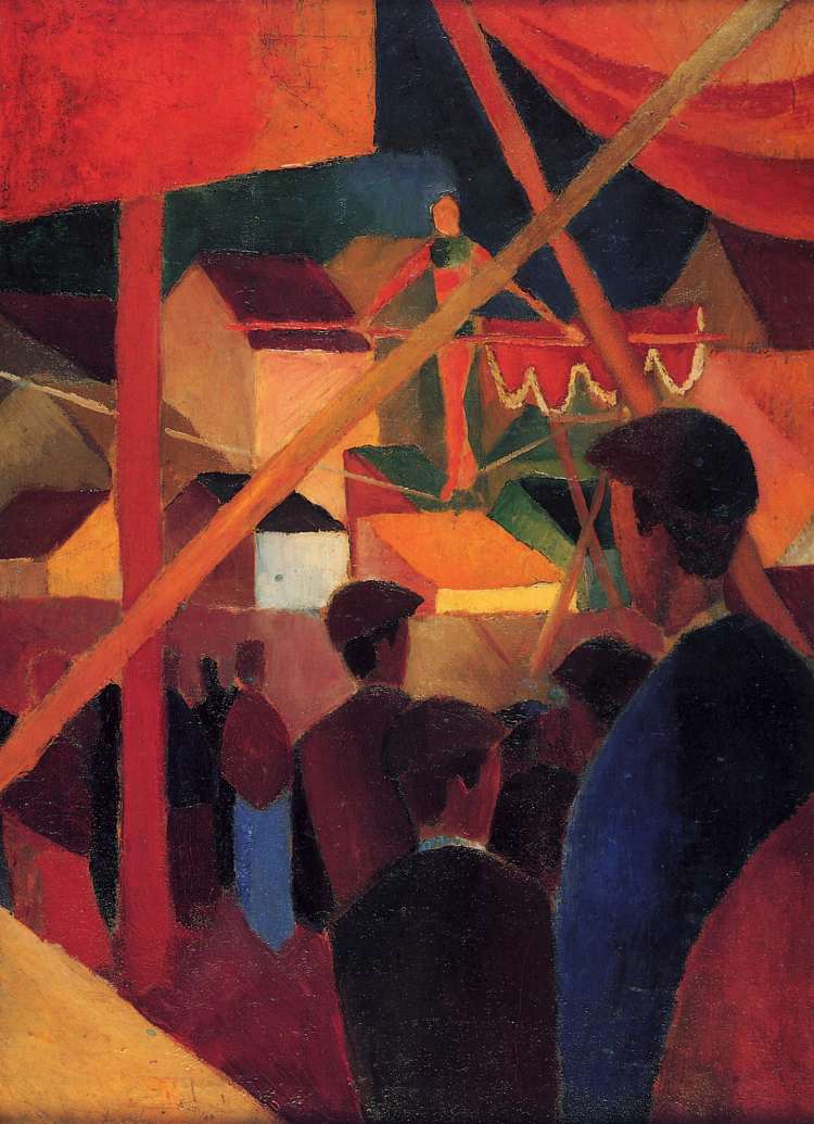 走钢丝者 Tightrope walker (1914)，奥古斯特·麦克