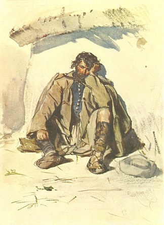 来自匈牙利的农民 Farmer from Hungary (1854)，奥古斯特·冯·佩滕科芬