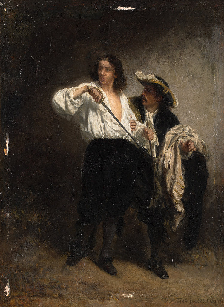 决斗 The Duel (c.1842 - 1858),奥古斯特·冯·佩滕科芬