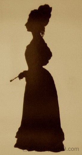 范妮·布朗的剪影 Silhouette of Fanny Brawne (1829)，奥古斯特·爱德华