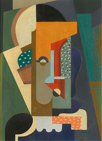 立体主义构图 Cubist Composition (1913)，奥古斯特·赫尔宾