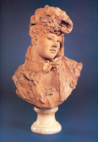 一个微笑的女人的半身像 Bust of a Smiling Woman (1875; France                     )，奥古斯特·罗丹