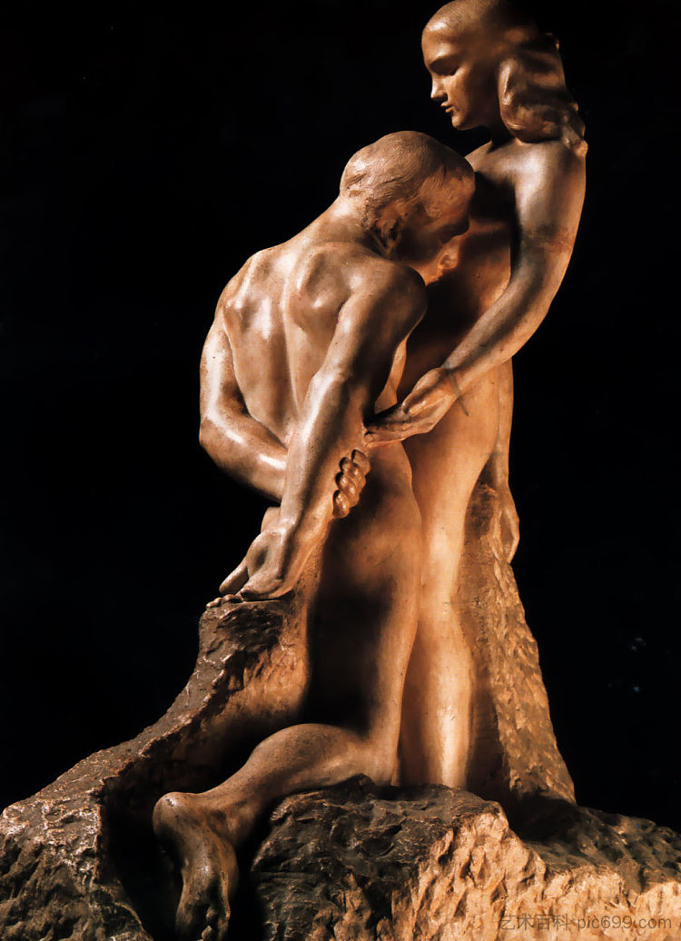 永恒的偶像 Eternal Idol (1889; France  )，奥古斯特·罗丹