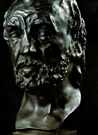 鼻子断了的男人 Man with a Broken Nose (1864; France                     )，奥古斯特·罗丹