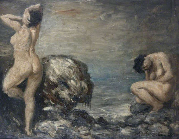 泳 客 Bathers (1904)，奥古斯都·约翰