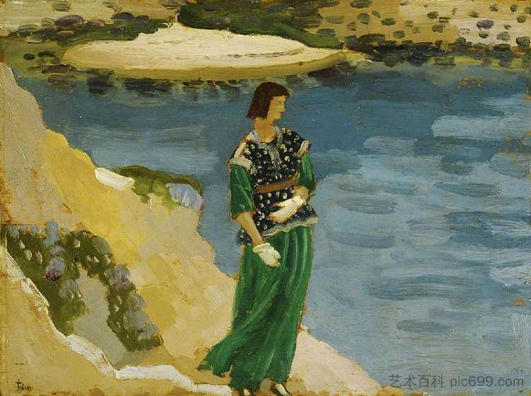 蓝池 The Blue Pool (1910)，奥古斯都·约翰