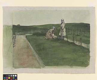 玛丽女王的陆军辅助部队 – 在Wimereux公墓照看坟墓 Queen Mary’s Army Auxiliary Corps- Tending Graves at Wimereux Cemetery，奥斯汀·奥斯曼·斯帕