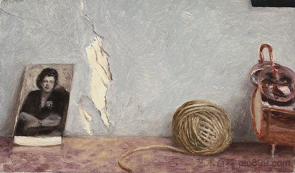 艺术家母亲的照片，绳球和闹钟 Photo of the Artist's Mother, Ball of String and Alarm Clock (1989)，阿维格多·阿里哈