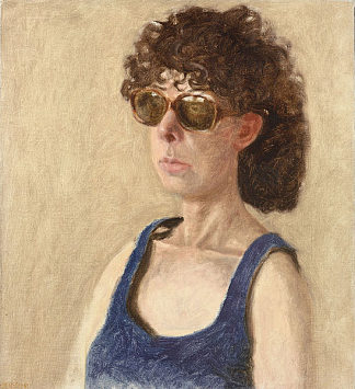 戴着太阳镜的安妮肖像 Portrait of Anne in Sunglasses (1981)，阿维格多·阿里哈
