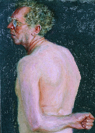 从后面的个人资料中的自画像 Self Portrait in Profile from the Back (1990)，阿维格多·阿里哈