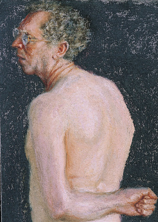 从后面的个人资料中的自画像 Self Portrait in Profile from the Back (1990)，阿维格多·阿里哈