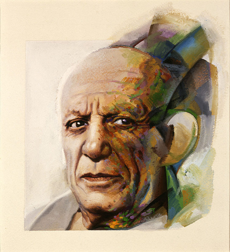 G.斯坦因《毕加索》封面设计 Cover Design for G. Stein's Picasso (1983)，艾登阿格达什洛