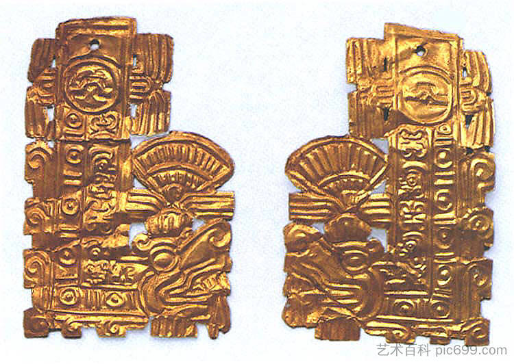 羽蛇饰品 Feathered Serpent Ornament (c.1450 - c.1521),阿兹特克艺术