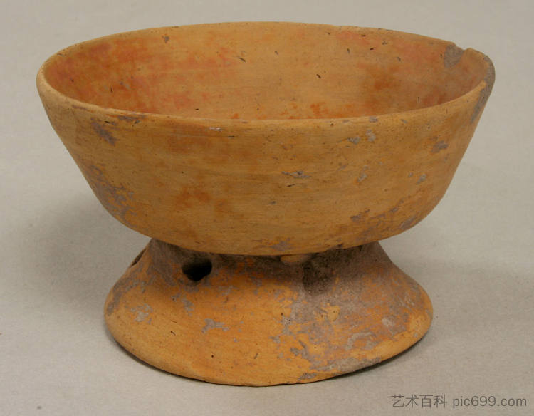 微型基座碗 Miniature Pedestal Bowl，阿兹特克艺术