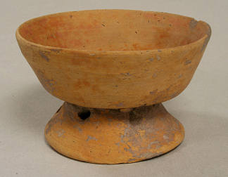 微型基座碗 Miniature Pedestal Bowl，阿兹特克艺术