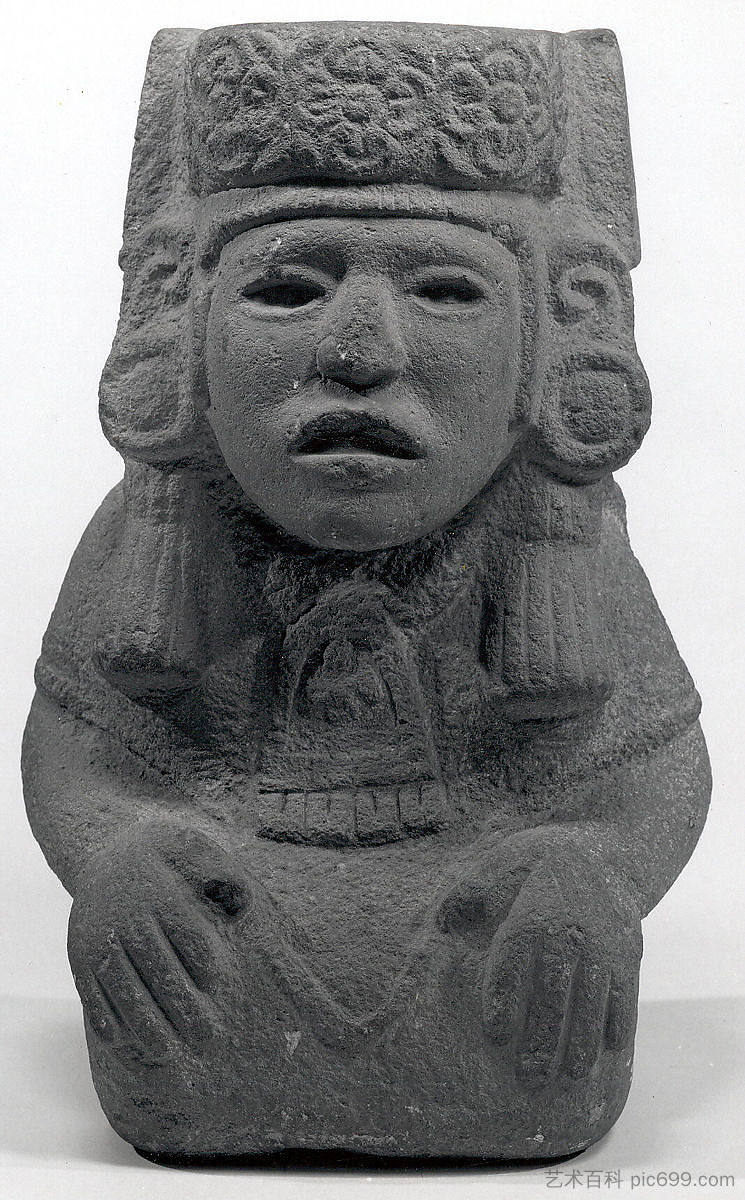 坐着的女神 Seated Female Deity,阿兹特克艺术