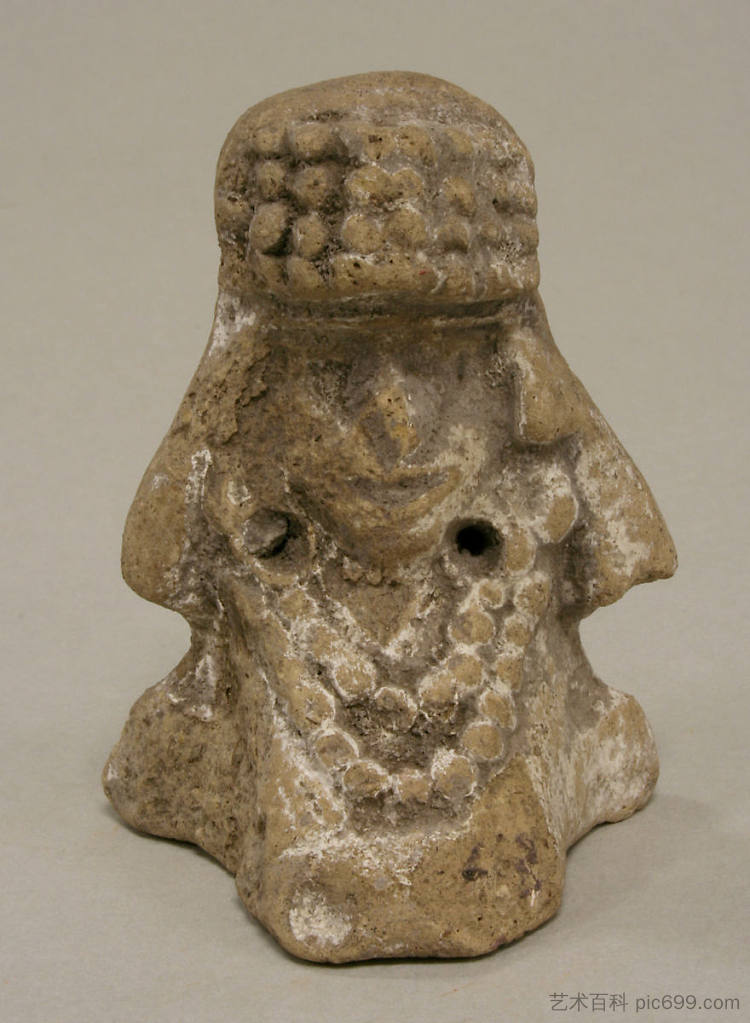 坐着的女性与头饰 Seated Female with Headdress (c.1450 - c.1521)，阿兹特克艺术