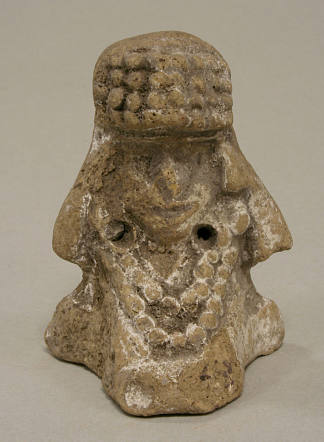 坐着的女性与头饰 Seated Female with Headdress (c.1450 – c.1521)，阿兹特克艺术