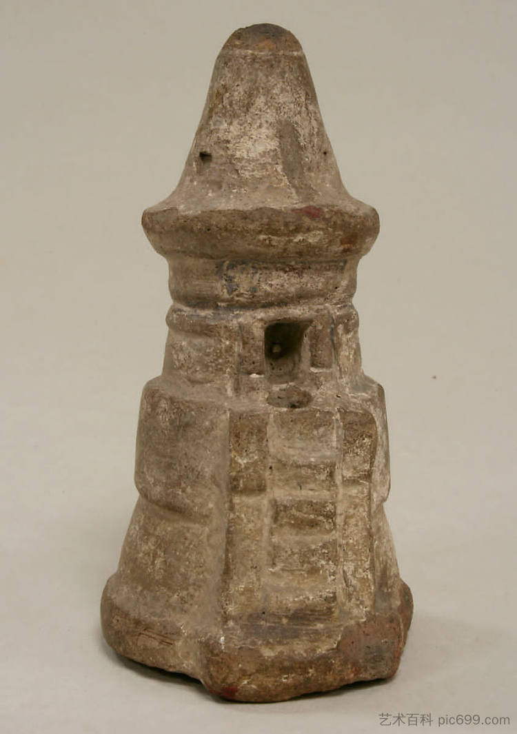 寺庙模型 Temple Model (c.1400 - c.1521)，阿兹特克艺术