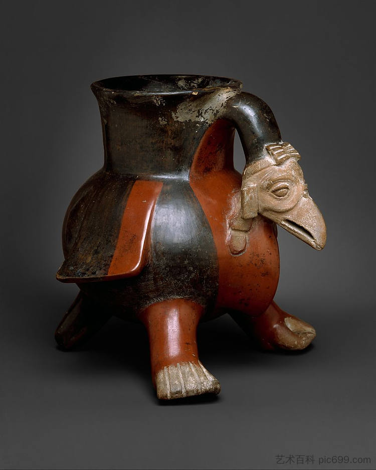 秃鹫船 Vulture Vessel (c.1300 - c.1521)，阿兹特克艺术