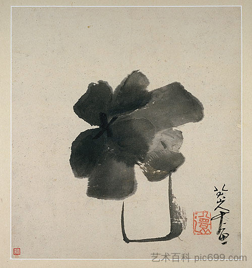 罐子里的花 Flower in Jar (1689)，八达山人