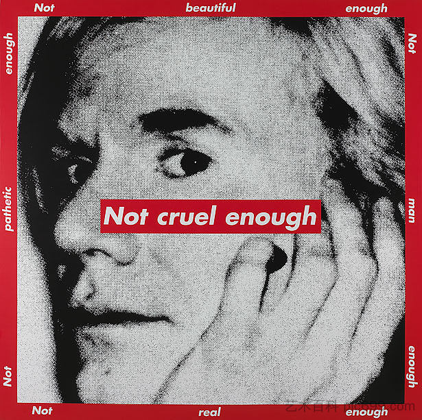 无题（不够残忍） Untitled (Not cruel enough) (1997)，巴巴拉·克鲁格