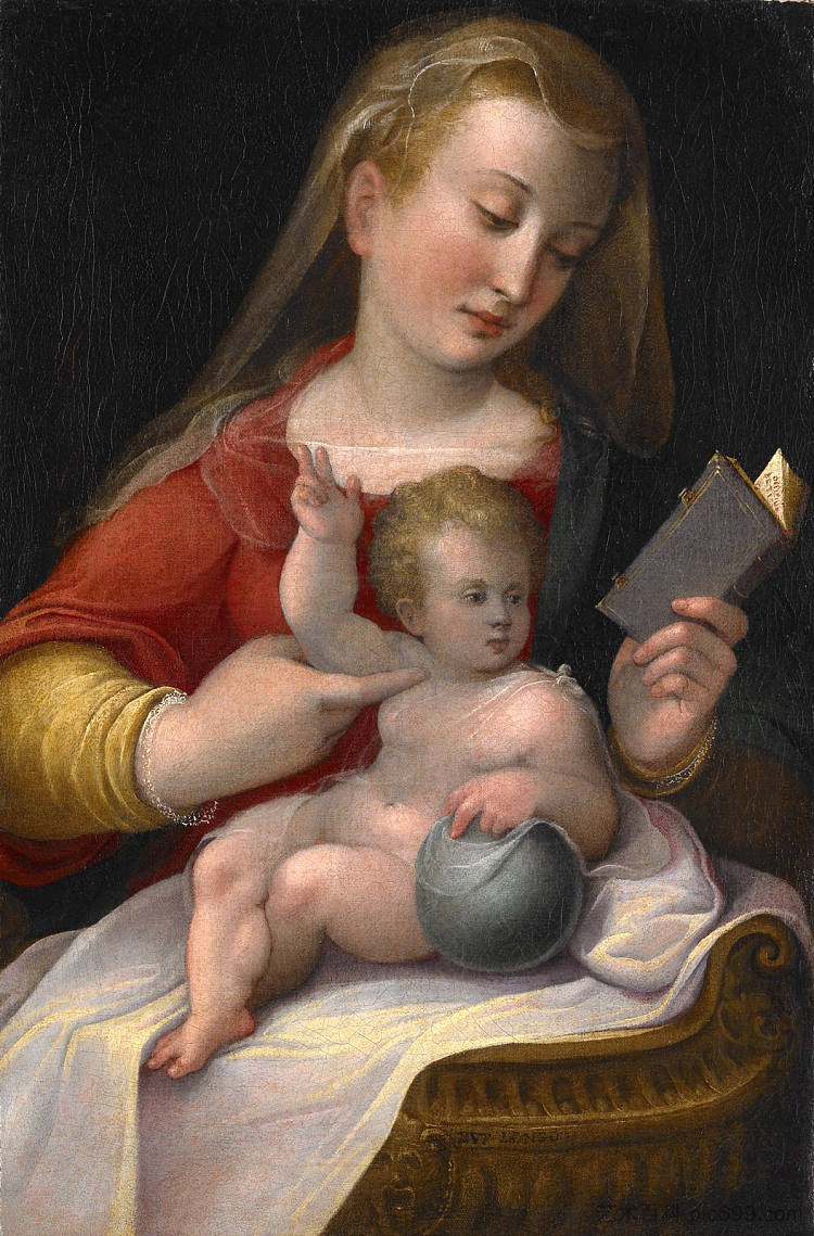 麦当娜和孩子 Madonna and Child (1585)，芭芭拉·隆希