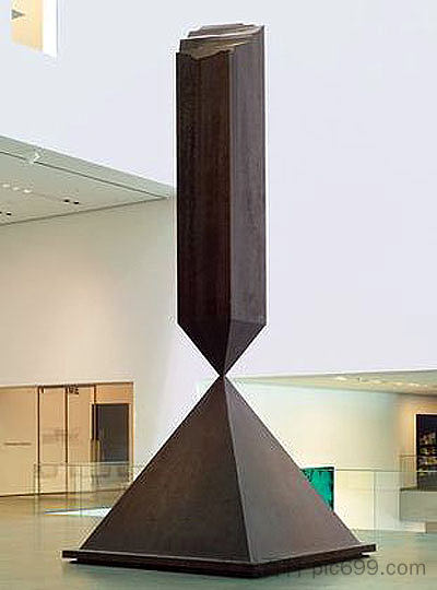 破碎的方尖碑 Broken Obelisk (1963 - 1967; United States  )，巴尼特·纽曼