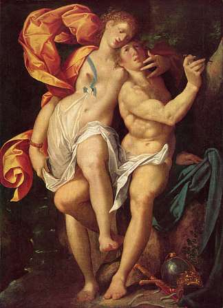 当归和梅多罗 Angelica and Medoro (c.1600)，巴塞洛缪斯·斯普兰格