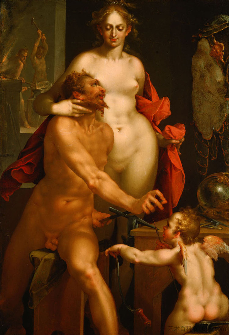 瓦肯锻造厂中的金星 Venus in Vulcan's Forge (c.1610),巴塞洛缪斯·斯普兰格