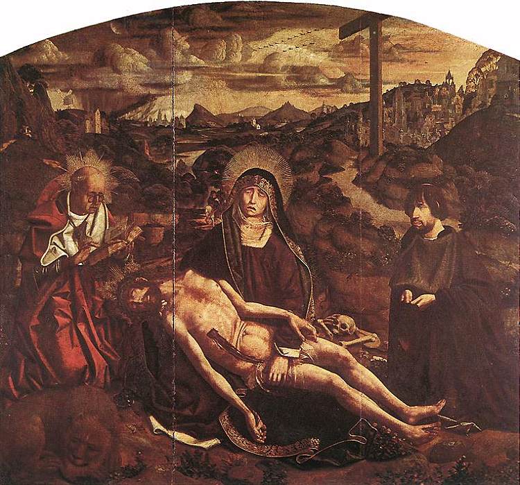 佳能的圣母怜子图路易斯·德斯普拉 Pietà of Canon Luis Desplá (1490)，巴托洛梅·贝尔梅霍