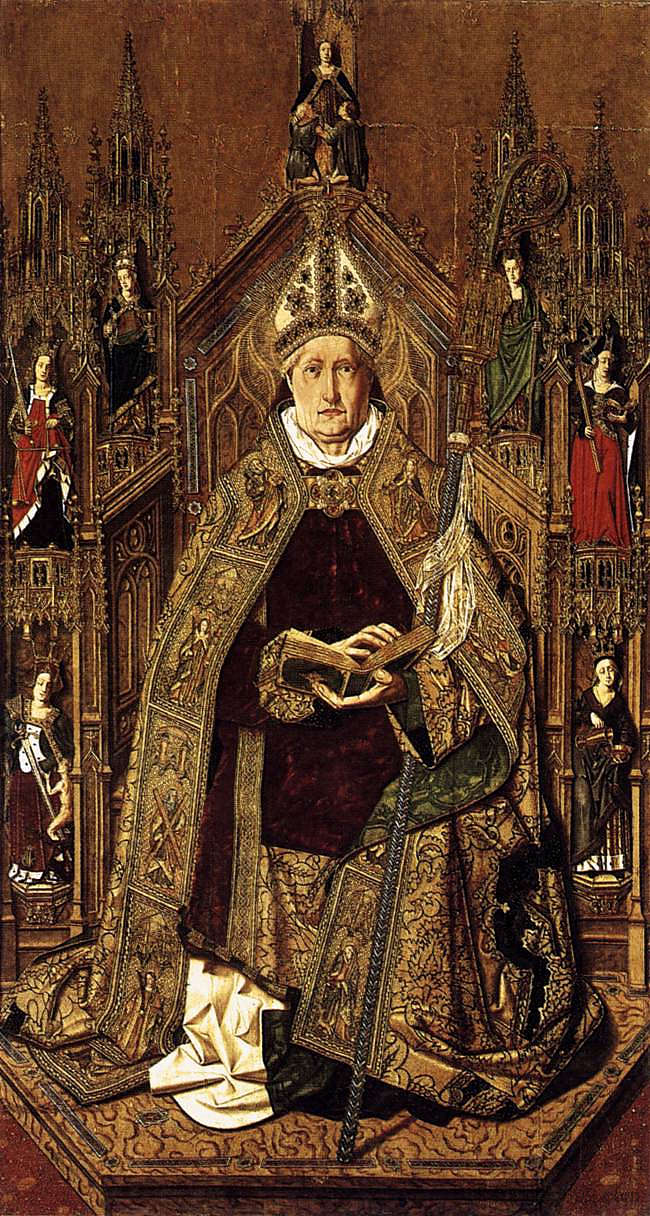 圣多米尼克在荣耀中登基 St Dominic Enthroned in Glory (1477)，巴托洛梅·贝尔梅霍