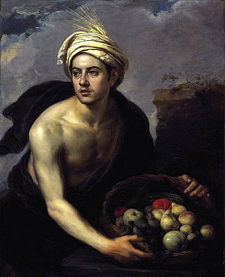 一个拿着一篮水果的年轻人 A Young Man with a Basket of Fruit (1640)，巴托洛梅·埃斯特万·穆立罗