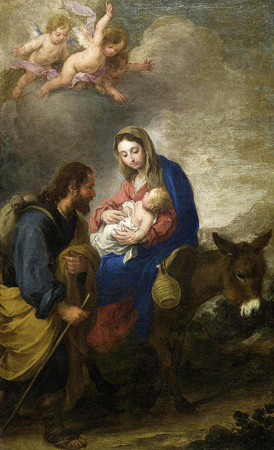 飞往埃及 Flight into Egypt (1655 - 1660)，巴托洛梅·埃斯特万·穆立罗