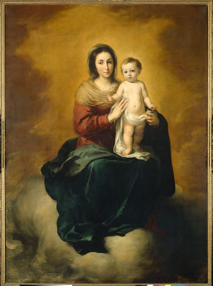 云中的麦当娜 Madonna in the Clouds (1655 - 1660)，巴托洛梅·埃斯特万·穆立罗