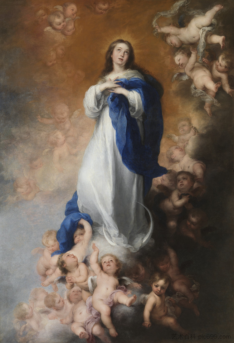 阿兰胡埃斯圣母无原罪 The Aranjuez Immaculate Conception (c.1678)，巴托洛梅·埃斯特万·穆立罗